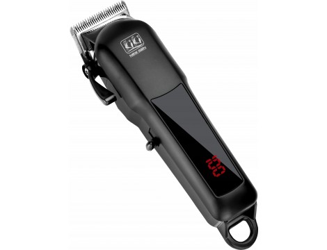 WMARK fodrász haj- és szakállvágó multifunkcionális acél hajvágó, testszőrnyíró és szakállvágó LED lámpával - 6