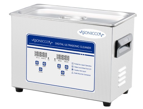 Ultrahangos fürdőkád tisztító 4,5l kozmetikai alkatrészmosó sterilizátor Sonicco ULTRA-030S-C - 4