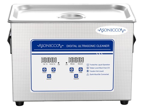 Ultrahangos fürdőkád tisztító 4,5l kozmetikai alkatrészmosó sterilizátor Sonicco ULTRA-030S-C - 6
