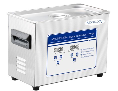 Ultrahangos fürdőkád tisztító 4,5l kozmetikai alkatrészmosó sterilizátor Sonicco ULTRA-030S-C