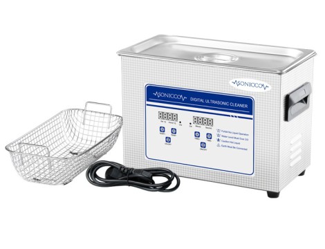 Ultrahangos fürdőkád tisztító 4,5l kozmetikai alkatrészmosó sterilizátor Sonicco ULTRA-030S-C - 8