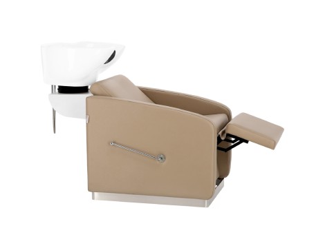 Atina fodrászat szalon készlet 2x forgó hidraulikus fodrász szék fodrászat szalon mosógép mozgatható tál kerámia keverő kézi csaptelep - 4
