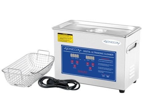Ultrahangos fürdőkád tisztító 4,5l kozmetikai alkatrészmosó sterilizátor Sonicco ULTRA-030S - 8