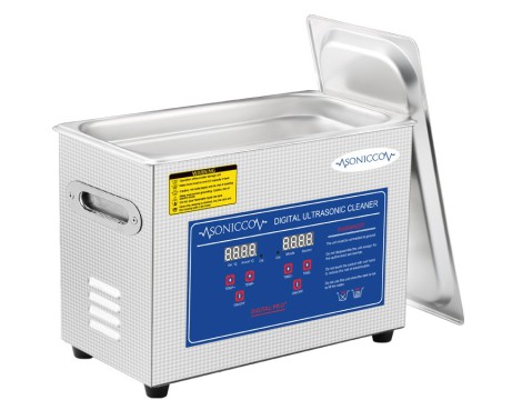 Ultrahangos fürdőkád tisztító 4,5l kozmetikai alkatrészmosó sterilizátor Sonicco ULTRA-030S