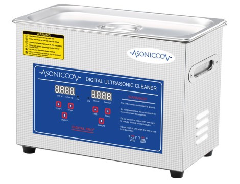 Ultrahangos fürdőkád tisztító 4,5l kozmetikai alkatrészmosó sterilizátor Sonicco ULTRA-030S - 7
