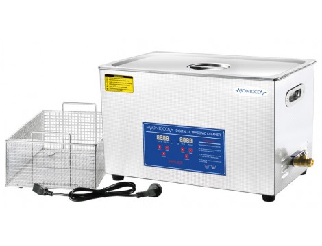 Ultrahangos fürdőkád tisztító 33l kozmetikai alkatrészmosó sterilizátor Sonicco ULTRA-100S - 8