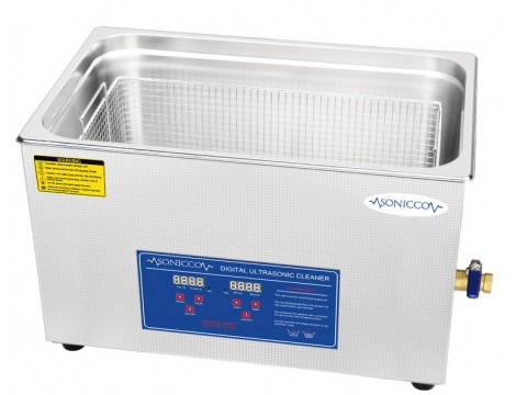 Ultrahangos fürdőkád tisztító 33l kozmetikai alkatrészmosó sterilizátor Sonicco ULTRA-100S - 6