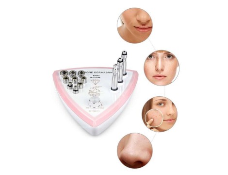 Mikrodermabráziós gyémánt többfunkciós kezelőgép bőrtisztításra, arcfelvarrás - 4