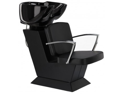 Reni fodrász mosó szett és 2 db forgó fodrász szék fodrászszalon mosóhoz mozgatható tál szerelvény akkumulátor kézibeszélő - 2