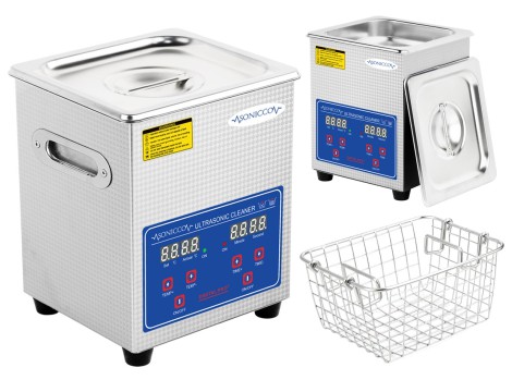 Ultrahangos fürdőkád tisztító 2l kozmetikai alkatrészmosó sterilizátor Sonicco ULTRA-010S