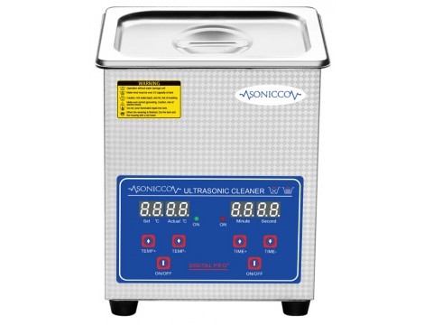 Ultrahangos fürdőkád tisztító 2l kozmetikai alkatrészmosó sterilizátor Sonicco ULTRA-010S - 5