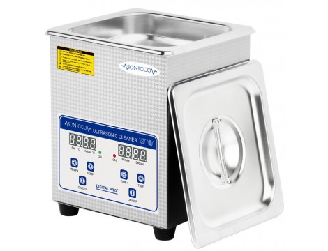 Ultrahangos fürdőkád tisztító 2l kozmetikai alkatrészmosó sterilizátor Sonicco ULTRA-010S - 4