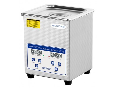 Ultrahangos fürdőkád tisztító 2l kozmetikai alkatrészmosó sterilizátor Sonicco ULTRA-010S - 7
