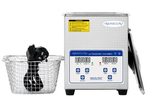 Ultrahangos fürdőkád tisztító 2l kozmetikai alkatrészmosó sterilizátor Sonicco ULTRA-010S - 8