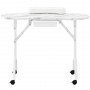 Összecsukható kozmetikai asztal manikűrhöz mobil fehér MT-017F-WHITE - 4