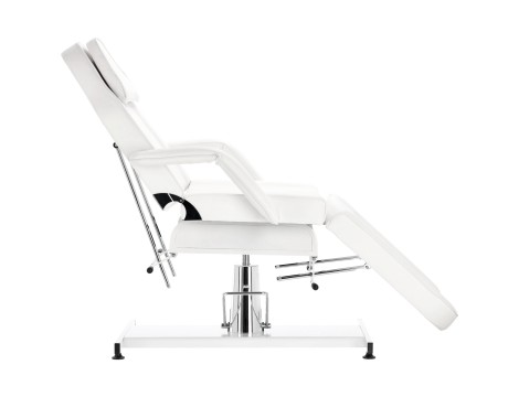 Forgatható spa hidraulikus kozmetikai szék fehér fekvőhely - 3