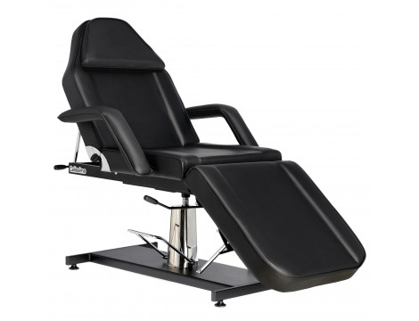 Forgatható spa hidraulikus kozmetikai szék fekete fekvőhely fekete - 2
