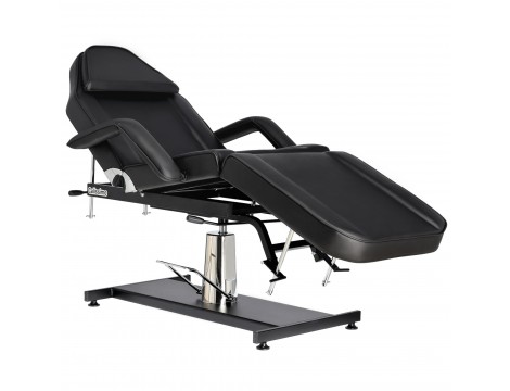 Forgatható spa hidraulikus kozmetikai szék fekete fekvőhely fekete - 7