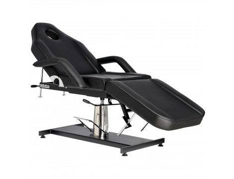Forgatható spa hidraulikus kozmetikai szék fekete fekvőhely fekete - 6