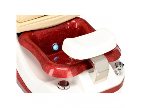 Elektromos kozmetikai szék masszázzsal lábpedikűrhöz a spa szalonokban krémszínű - 7