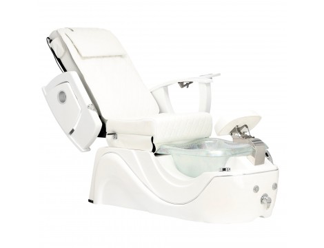 Elektromos kozmetikai szék masszázzsal lábpedikűrhöz a spa szalonokban fehér - 5