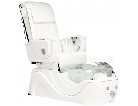 Elektromos kozmetikai szék masszázzsal lábpedikűrhöz a spa szalonokban fehér - 2