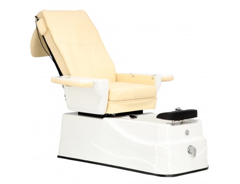 Elektromos kozmetikai szék masszázzsal lábpedikűrhöz a spa szalonokban krémszínű - 3