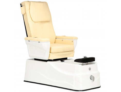 Elektromos kozmetikai szék masszázzsal lábpedikűrhöz a spa szalonokban krémszínű - 2