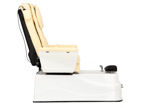 Elektromos kozmetikai szék masszázzsal lábpedikűrhöz a spa szalonokban krémszínű - 5