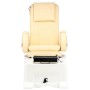 Elektromos kozmetikai szék masszázzsal lábpedikűrhöz a spa szalonokban krémszínű - 6