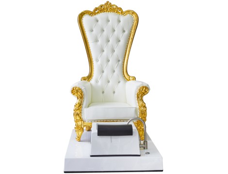 Klasszikus kozmetikai szék masszázzsal lábpedikűrhöz a spa szalonokban fehér - 5