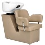 Fodrász mosdó és 2 x fodrász szék hidraulikus forgó lábzsámoly fodrászathoz szalon mosógép mozgatható tál kerámia keverő csaptelep kézi csaptelep - 2