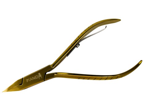 Egyenes körömvágó olló arany 917e- 11,5 cm imaniq