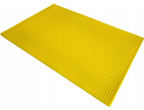 Csúszásmentes sárga gumi borbély szőnyeg - 3