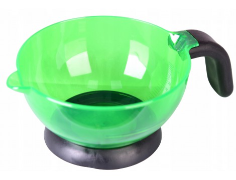 Prémium fodrász festékkeverő tál talppal - zöld