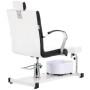 Louis kozmetikai szék pedikűrhöz fekete-fehér  wellness szék lábmasszírozóval szalonba - 4
