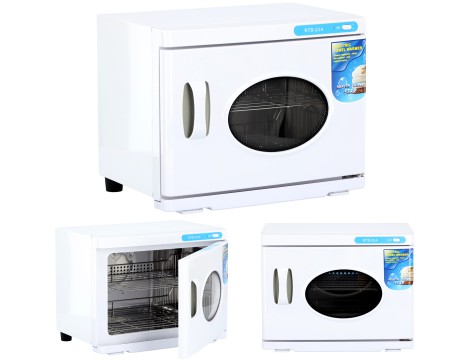 23L SPA UV TYP C BARBER törölköző melegítő és sterilizátor ablakkal kozmetikai borbély fodrász és wellness szalonba